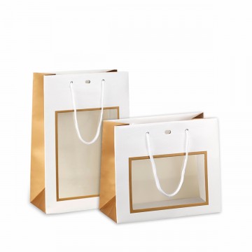 Saco Papel Branco com...